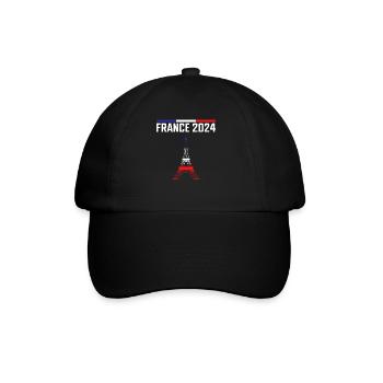 j'peux pas j'ai jeux tour eiffel France - Casquette classique - noir/noir - Devant