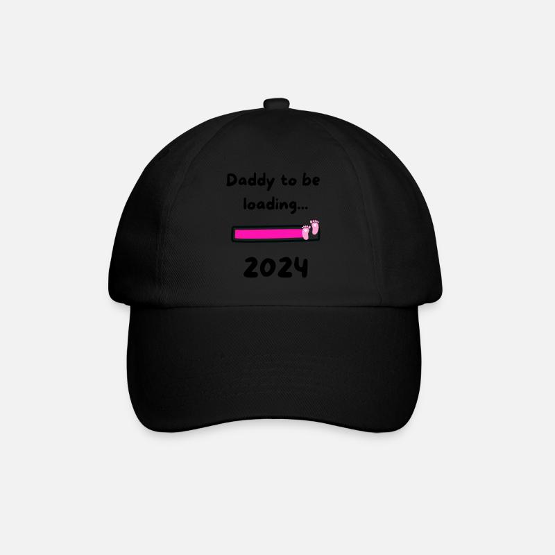 Daddy loading 2024 Girl - Baseballkappe - Schwarz/Schwarz