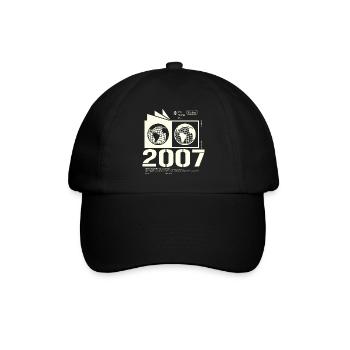 Jahrgang 2007 Retro Geburtstag Geschenk 2007 - Baseballkappe - Schwarz/Schwarz - Vorne