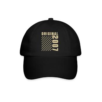 Original 2007 Authentic 2007 Vintage Bursdag - Casquette classique - noir/noir - Devant