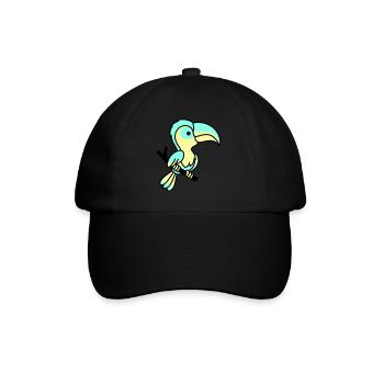 parrot - Baseball Cap - black/black - Front