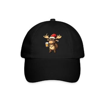 Bière de Noël Moose - Casquette classique - noir/noir - Devant