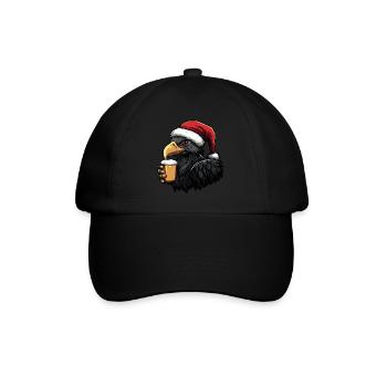 Harpy Bird Christmas Beer - Baseball Cap - black/black - Front
