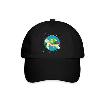 Cute Turtle – Creative Underwater World - Baseball Cap - black/black - Front