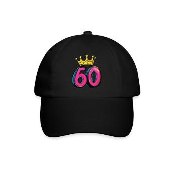 60 Number Crown - Baseball Cap - black/black - Front