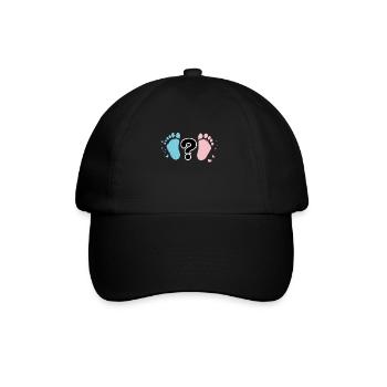 Empreintes Bébé Pastel et Question - Casquette classique - noir/noir - Devant