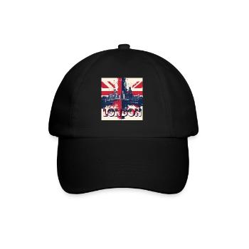 London Skyline Union Jack Splash - Baseball Cap - black/black - Front