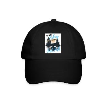 Just Fish, No Compliments - Baseball Cap - black/black - Front