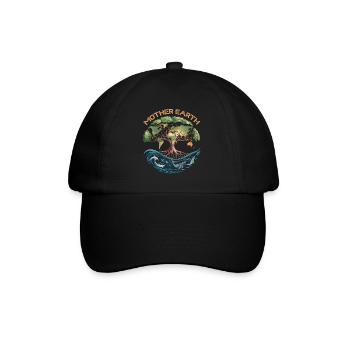 La Terre Mère – Protéger la planète - Casquette classique - noir/noir - Devant