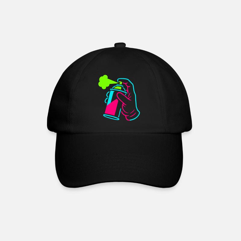 Graffiti tin in pop art style - Baseball Cap - black/black