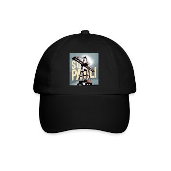 St. Pauli, Hambourg, Port, Port, Grue, Nostalgie - Casquette classique - noir/noir - Devant