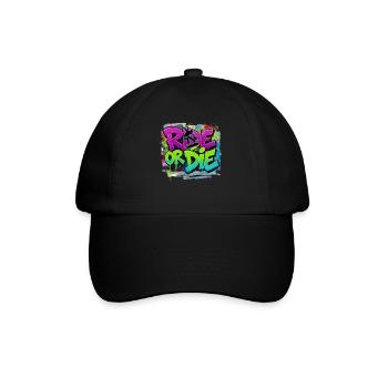 Ride or Die Skateboard Graffiti – Streetstyle - Casquette classique - noir/noir - Devant