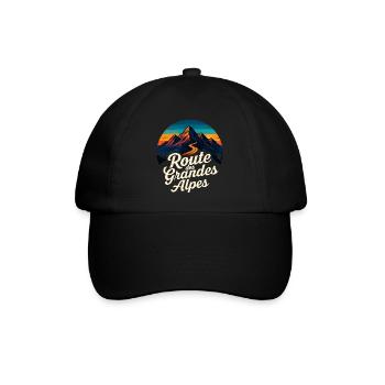 Route des Grandes Alpes Vintage - Casquette classique - noir/noir - Devant