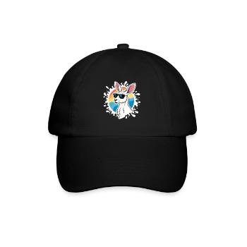 Kangourou Cool - Style Rétro & Lunettes de Soleil - Casquette classique - noir/noir - Devant