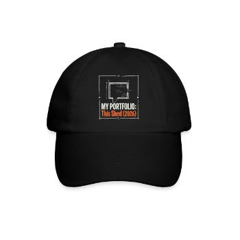 My Portfolio - Baseballkappe - Schwarz/Schwarz - Vorne