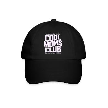 Club des mamans cool - Cadeau de maman pour la fête des mères - Casquette classique - noir/noir - Devant