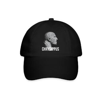 Chrysippus Bust Silhouette - Baseball Cap - black/black - Front
