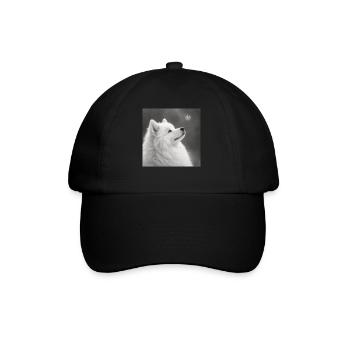 Motif samoyède pour amateurs de chiens Zwerkspitz - Casquette classique - noir/noir - Devant