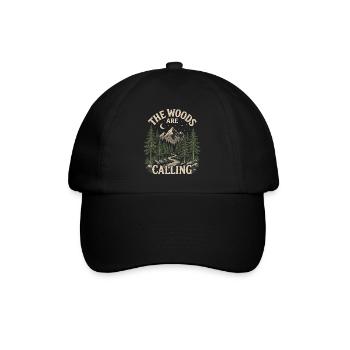 Outdoor Adventure - The Woods are Calling - Baseball Cap - black/black - Front