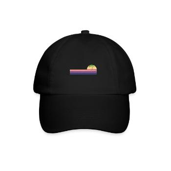 Rétro Horizontal Vintage Sunset - Casquette classique - noir/noir - Devant