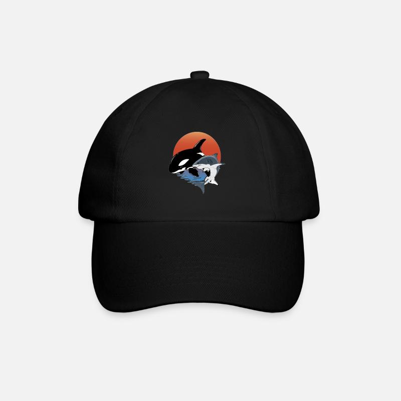 Orca - Baseballkappe - Schwarz/Schwarz