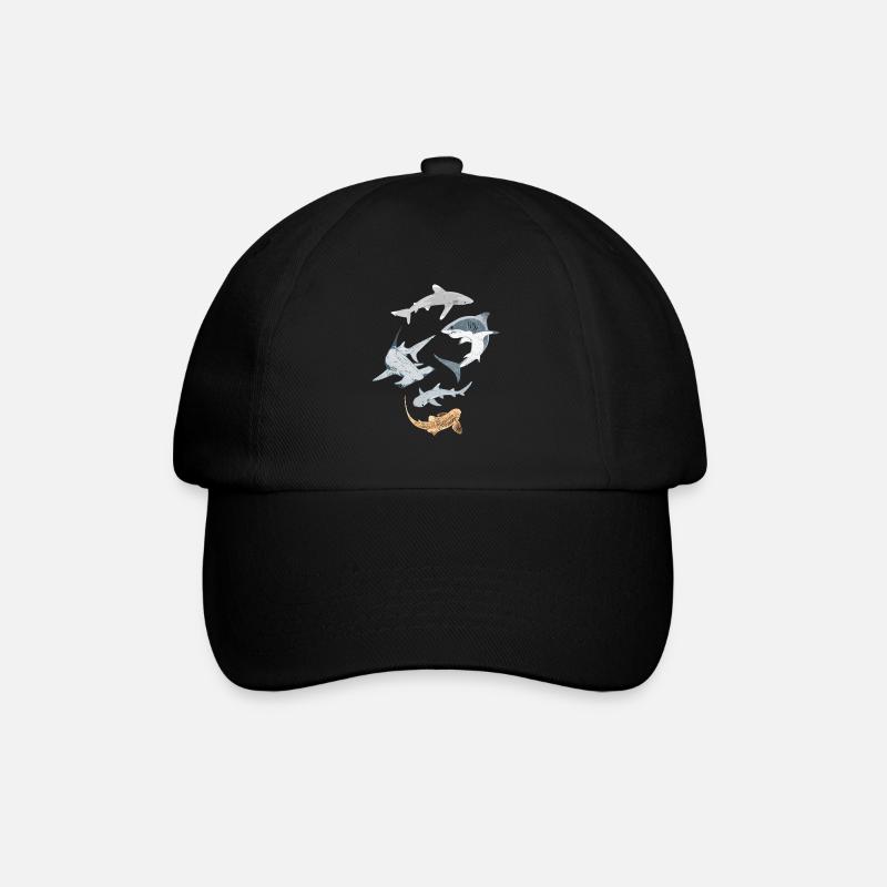 Sharks - Baseball Cap - black/black