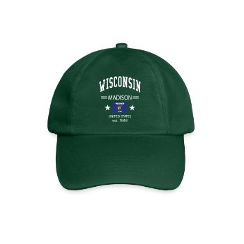 Wisconsin - Baseballkappe - Flaschengrün - Vorne
