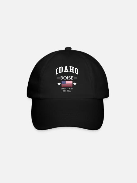 Idaho - Baseballkappe - Schwarz/Schwarz