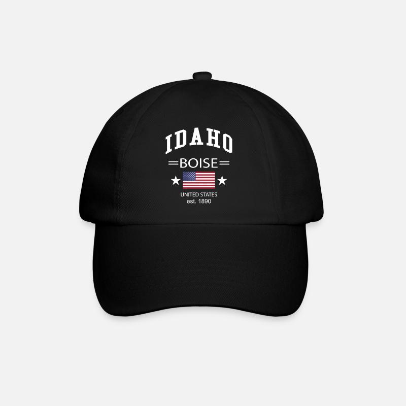 Idaho - Baseballkappe - Schwarz/Schwarz