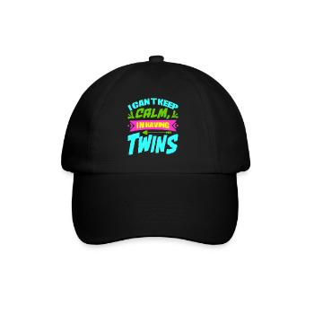 Mère Enceinte Bébé Nourrisson T-shirt Maman - Casquette classique - noir/noir - Devant