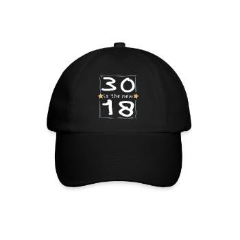 30 est la nouvelle police 18 pour enfants - Casquette classique - noir/noir - Devant