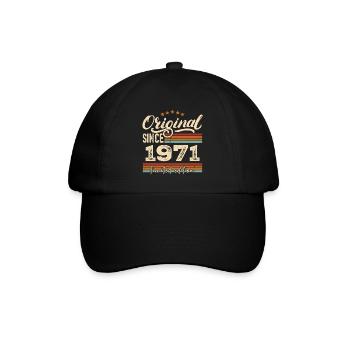 Original 1971 Vintage - Cadeau D’anniversaire 1971 - Casquette classique - noir/noir - Devant