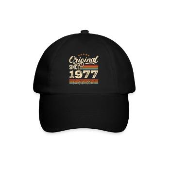 Original 1977 Vintage - Cadeau D’anniversaire 1977 - Casquette classique - noir/noir - Devant