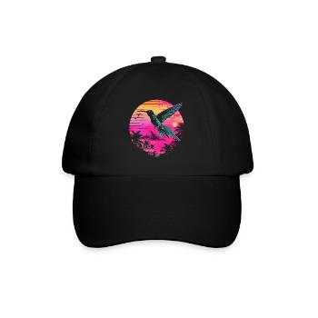 colibri, oiseau, la nature, animaux, nature sauvage, nectar - Casquette classique - noir/noir - Devant
