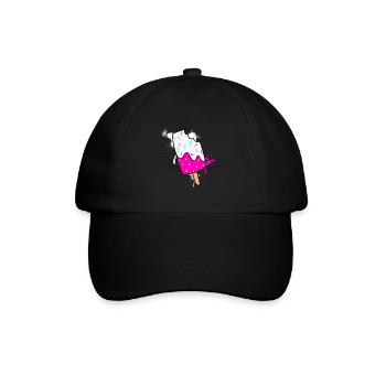 cream - Baseball Cap - black/black - Front
