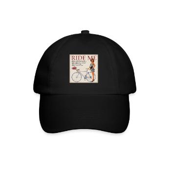 Ride Me - faire du vélo - Casquette classique - noir/noir - Devant