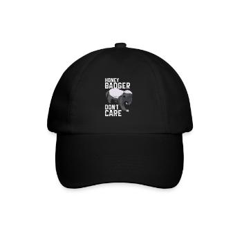 Honey badger - Baseball Cap - black/black - Front