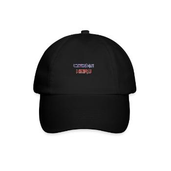 Coding Hero - programming hero - Baseball Cap - black/black - Front