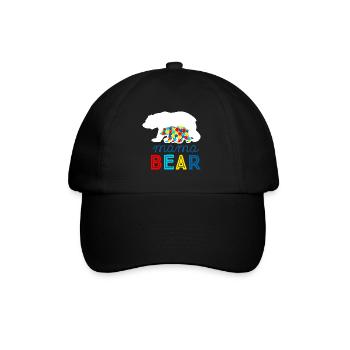 Autismus Autist ADHS Mutter Mama Asperger Geschenk - Baseballkappe - Schwarz/Schwarz - Vorne
