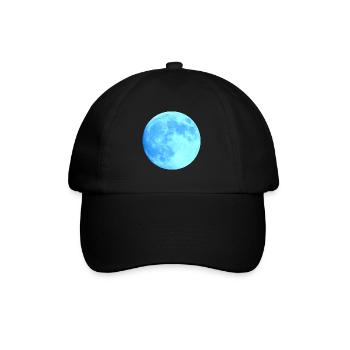 Lune bleue - Casquette classique - noir/noir - Devant