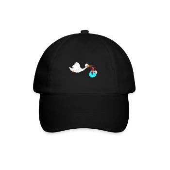 Stork apporte bébé - Casquette classique - noir/noir - Devant