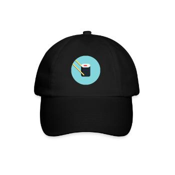 Sushi Japan - Baseballkappe - Schwarz/Schwarz - Vorne
