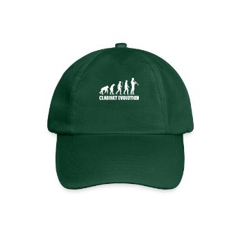 Clarinet Evolution Music T-Shirt - Baseball Cap - bottle green - Front