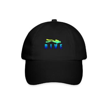 Diving DIVE Scuba Diving Diver gift idea - Baseball Cap - black/black - Front