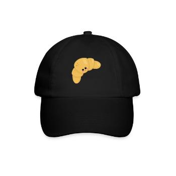 croissant - Baseball Cap - black/black - Front