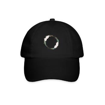 Cercle de fleurs Boho Beachy - Casquette classique - noir/noir - Devant