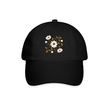 Fleurs - Casquette classique - noir/noir - Devant