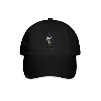Idée cadeau de tir à l'arc à double exposition - Casquette classique - noir/noir - Devant