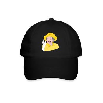 Elizabeth II - 70e anniversaire du trône - Chemise design - Casquette classique - noir/noir - Devant