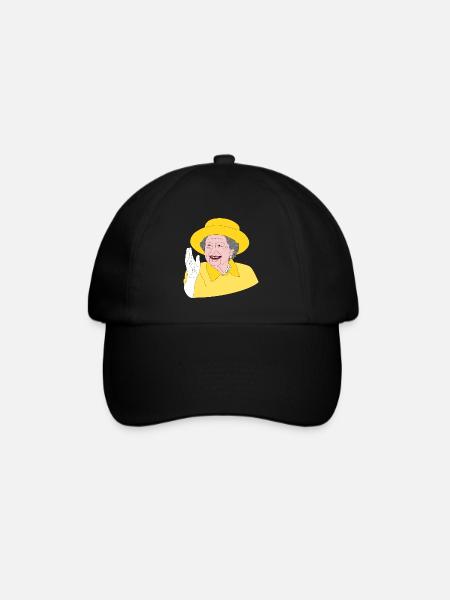 Elizabeth II - 70e anniversaire du trône - Chemise design - Casquette classique - noir/noir